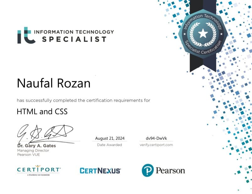 Certificate 3